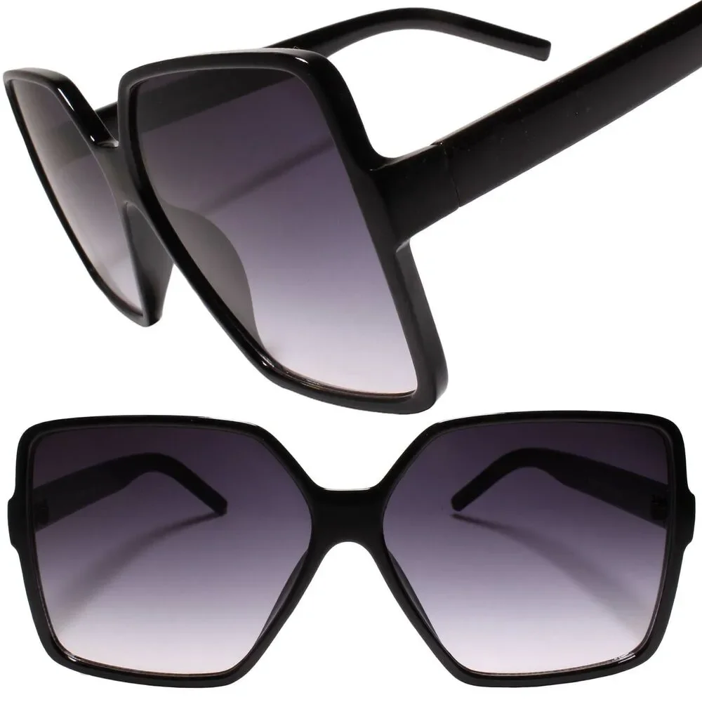 Oversized Square Frame Black Womens Sunglasses